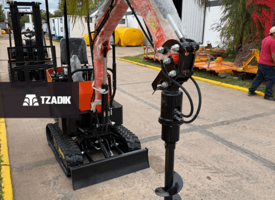 Miniexcavadora De 1T Motor 10Hp Orugas De Goma 12